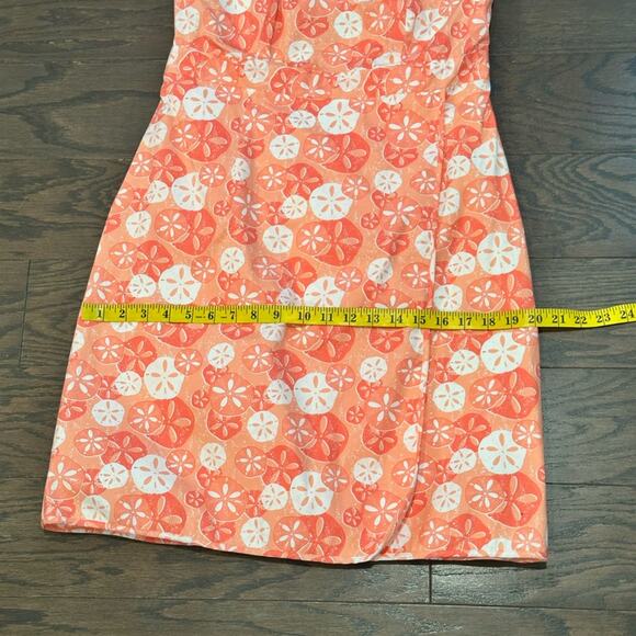 Vineyard Vines Strapless Faux Wrap Sand Dollar Dress Size 8 - Picture 6 of 8